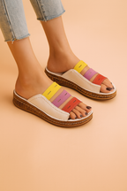 Wedge sandals heel detail