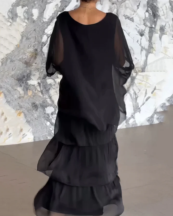 White flowing summer dress, elegant and effortless occasion wear | Alba Muse