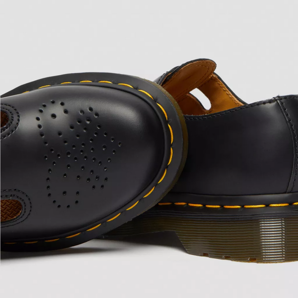 Women's Double Buckle Leather Mary Jane Flats