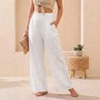 Alexandra wide-leg pants, back view