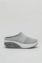 Women's breathable mesh mules in alternate colour, side view