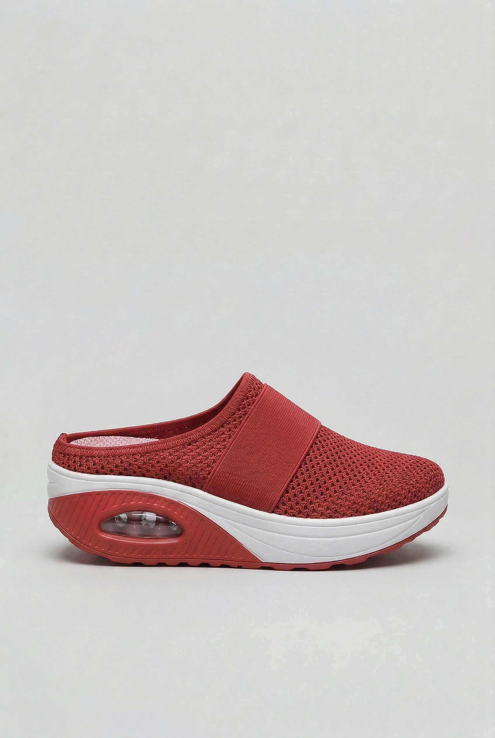 Women's breathable mesh mules styled for a casual warm-weather occasion