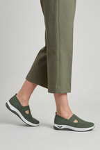 Women's orthopaedic slip-on trainers, front view