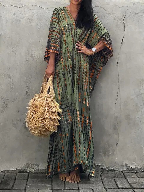 Cotton Maxi Dress – Holiday Resort Style