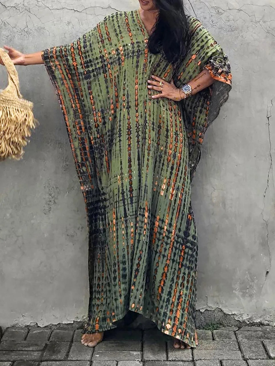 Cotton Maxi Dress – Holiday Resort Style