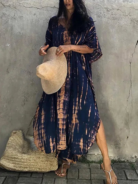 Cotton Maxi Dress – Holiday Resort Style