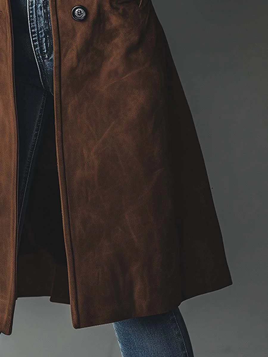 Brown Vintage Trench Coat