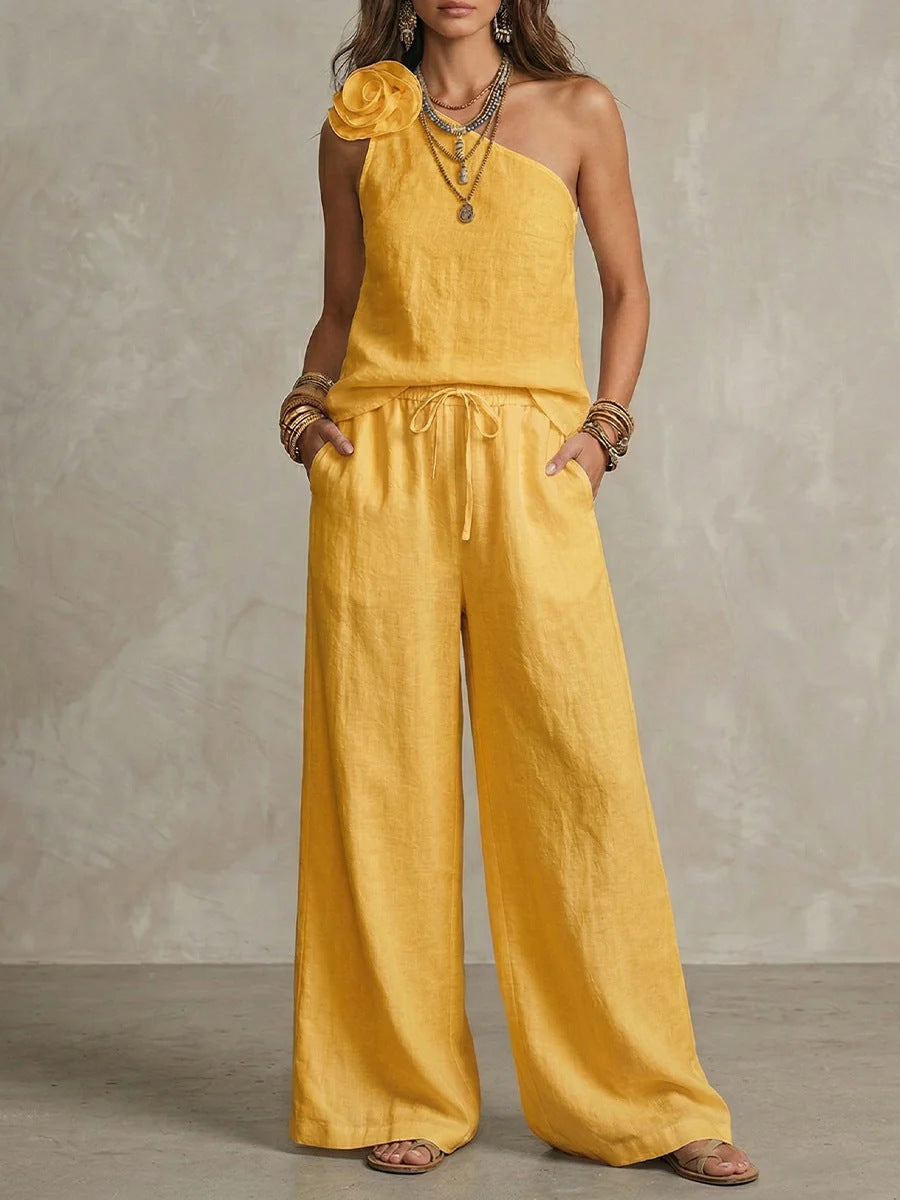 Two-Tone Sleeveless Co-ord Set