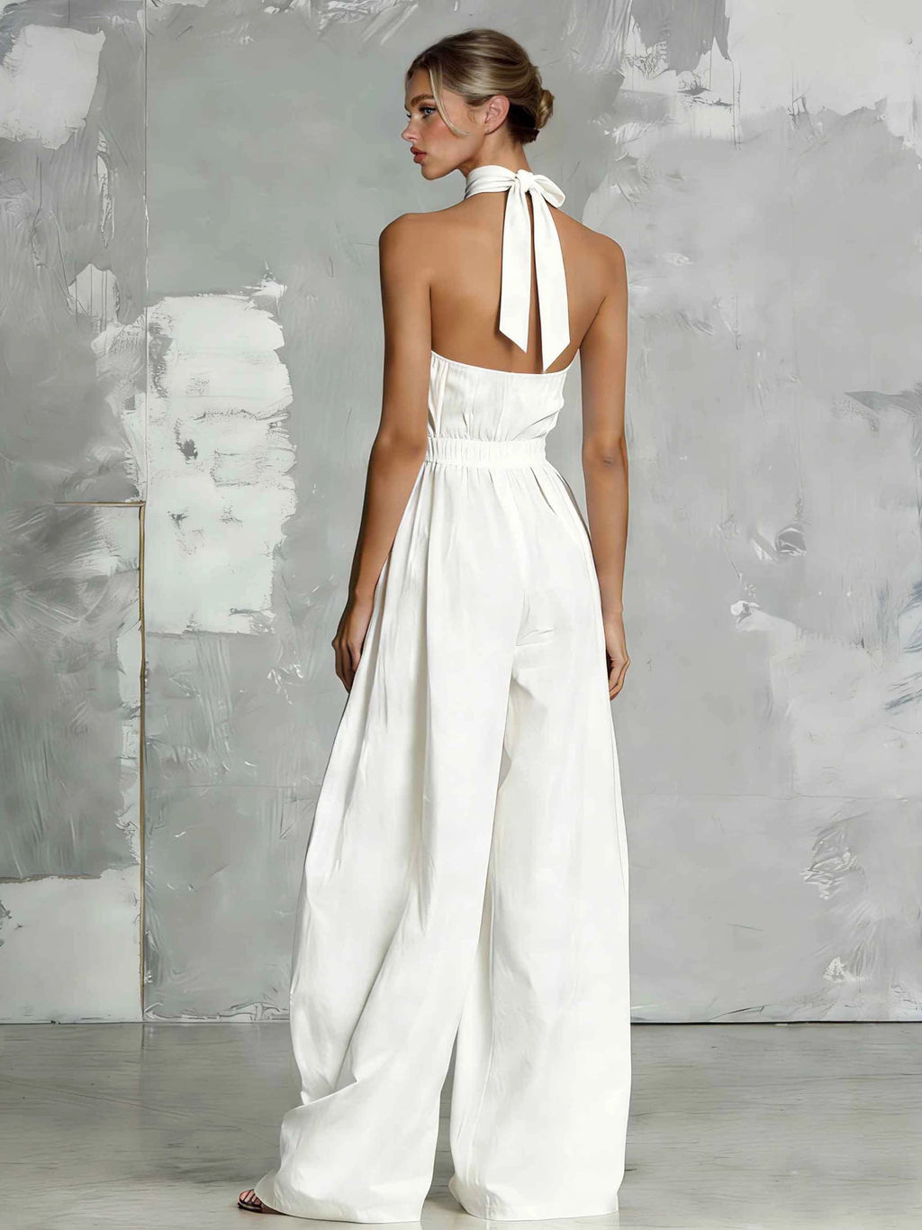 Bohemian Style Backless Jumpsuit