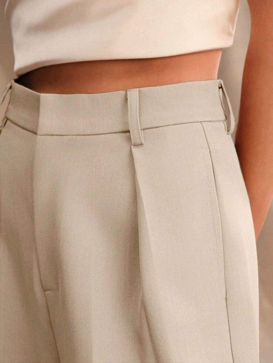 Riviera High Waist Wide Leg Tailored Trousers