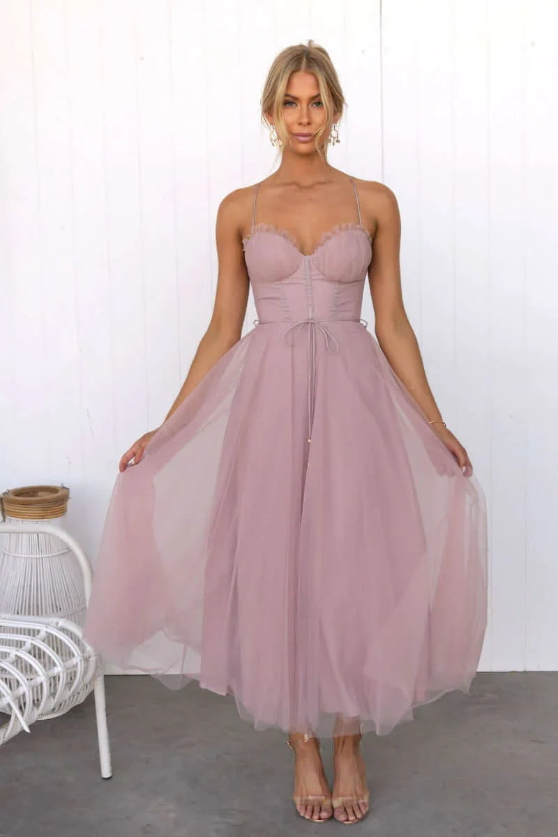 Corset dress tulle skirt wedding occasion | Alba Muse