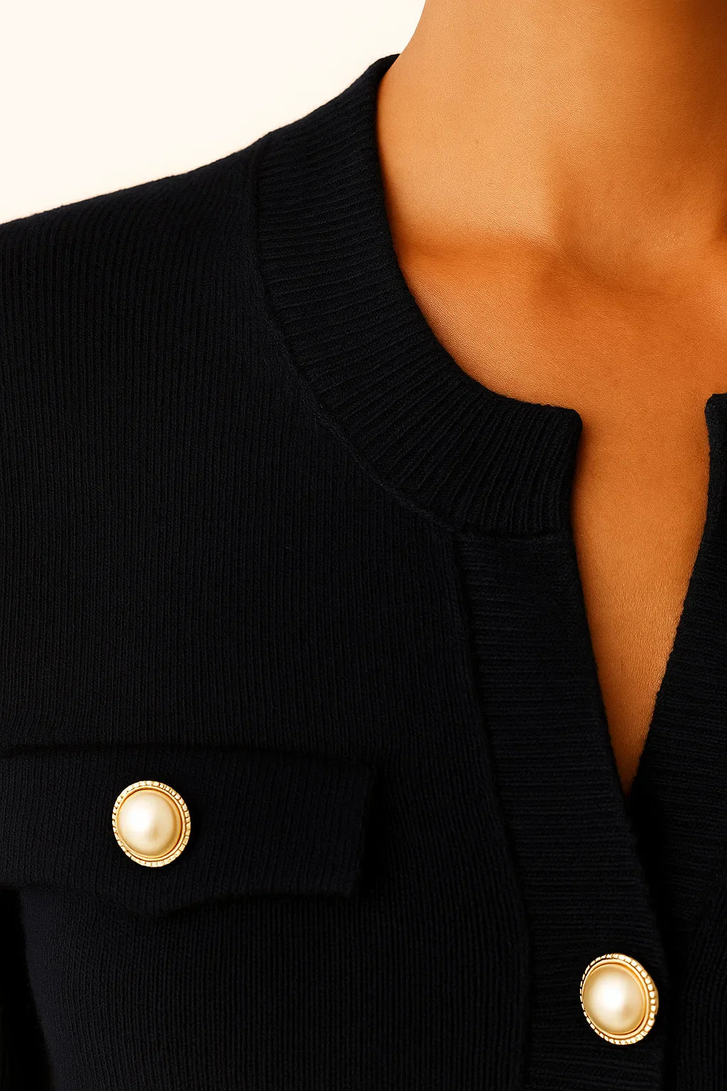 Women's Cardigan Knit Long Sleeve Slim Fit Casual Button Closure