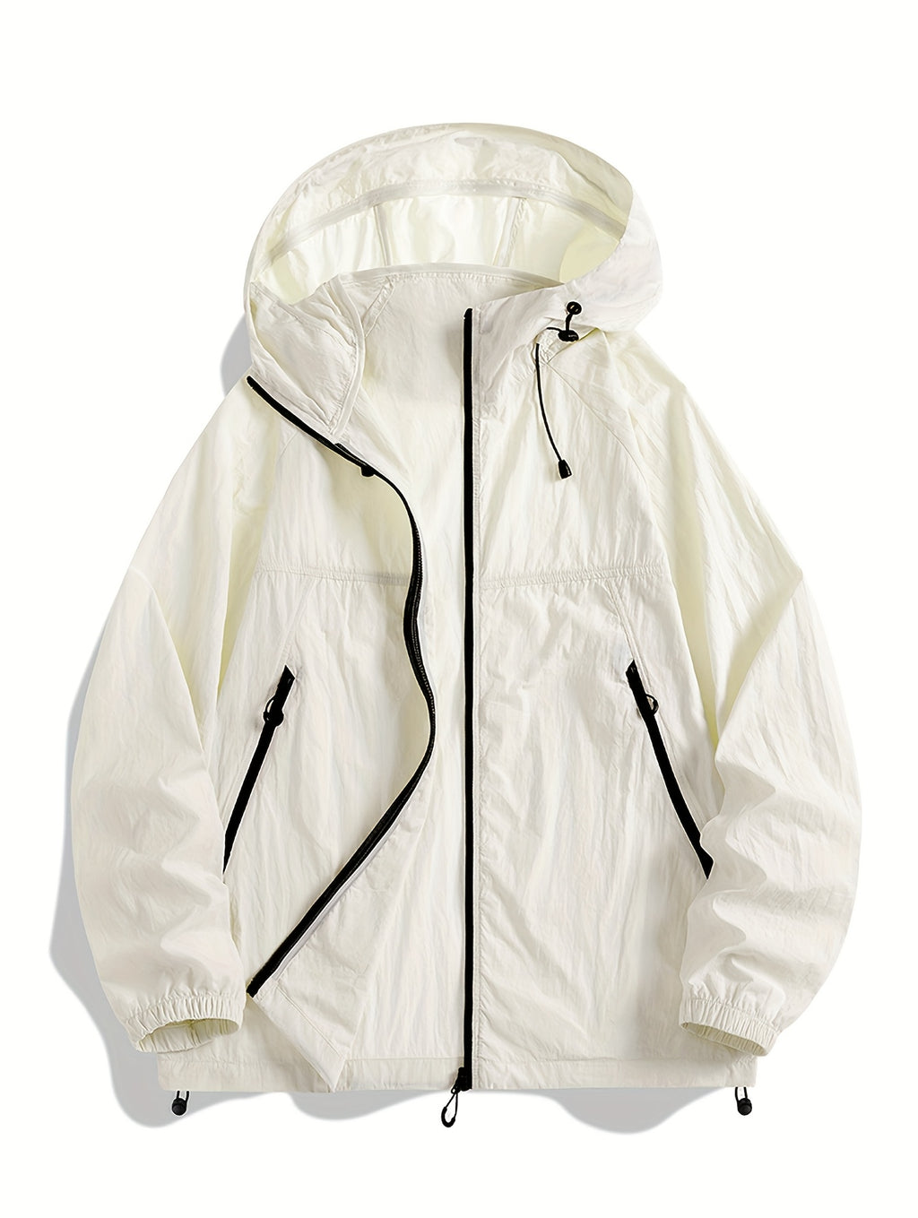 Milky quick-dry cardigan jacket, front view
