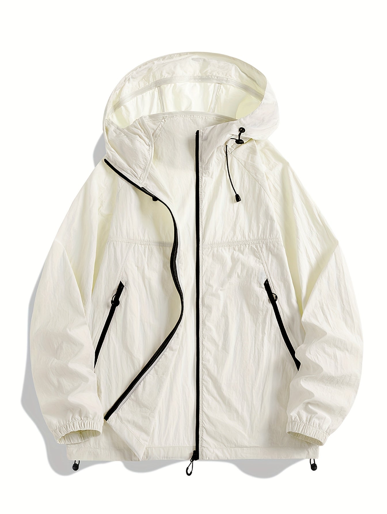 Milky quick-dry cardigan jacket, front view