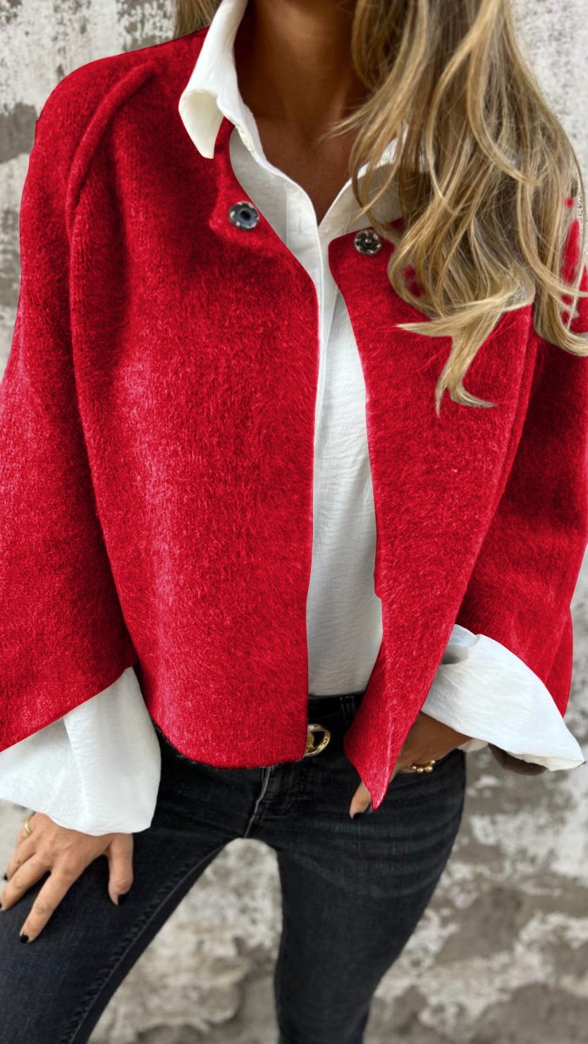Single breasted longline wool coat with a regular fit