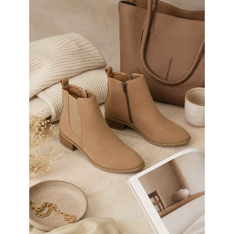 Khaki Ankle Boots