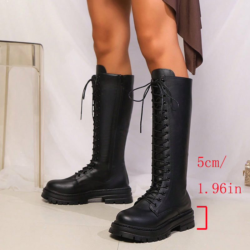 Black Knee-High Boots