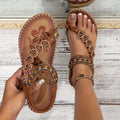 Women's orthopaedic sandals with contoured footbed in caramel, side view