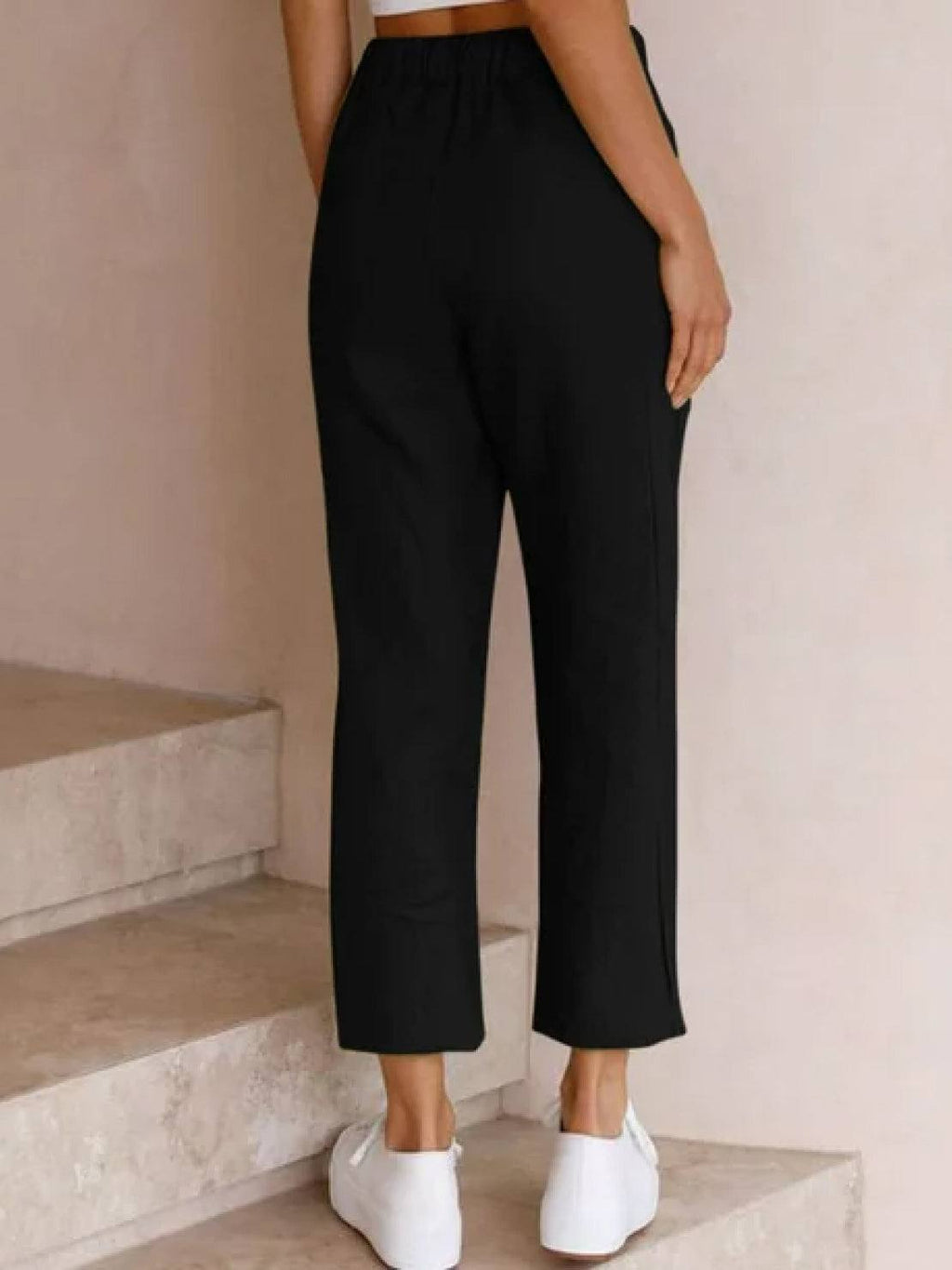 Drawstring Slim Fit Trousers