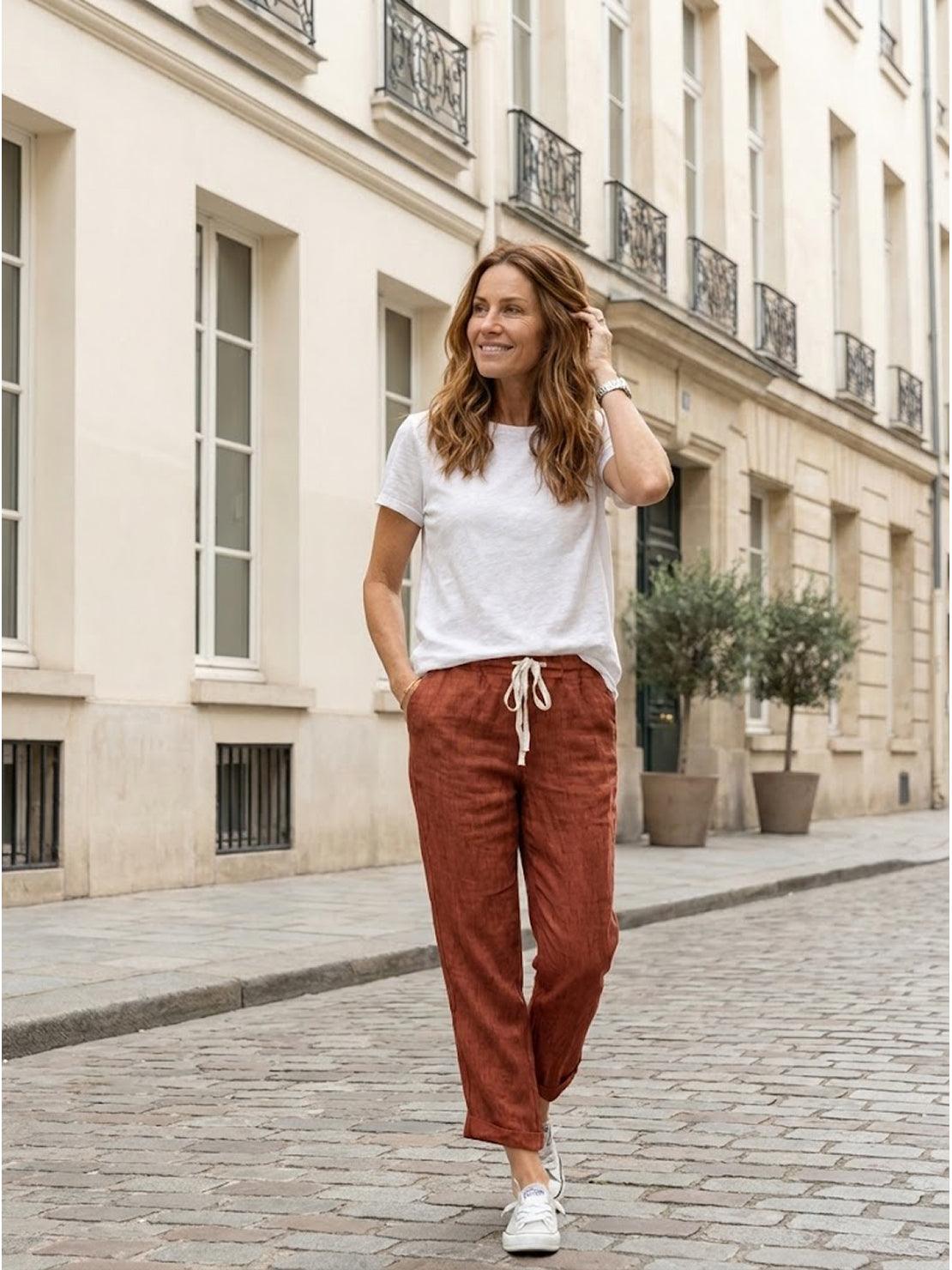 Drawstring Slim Fit Trousers