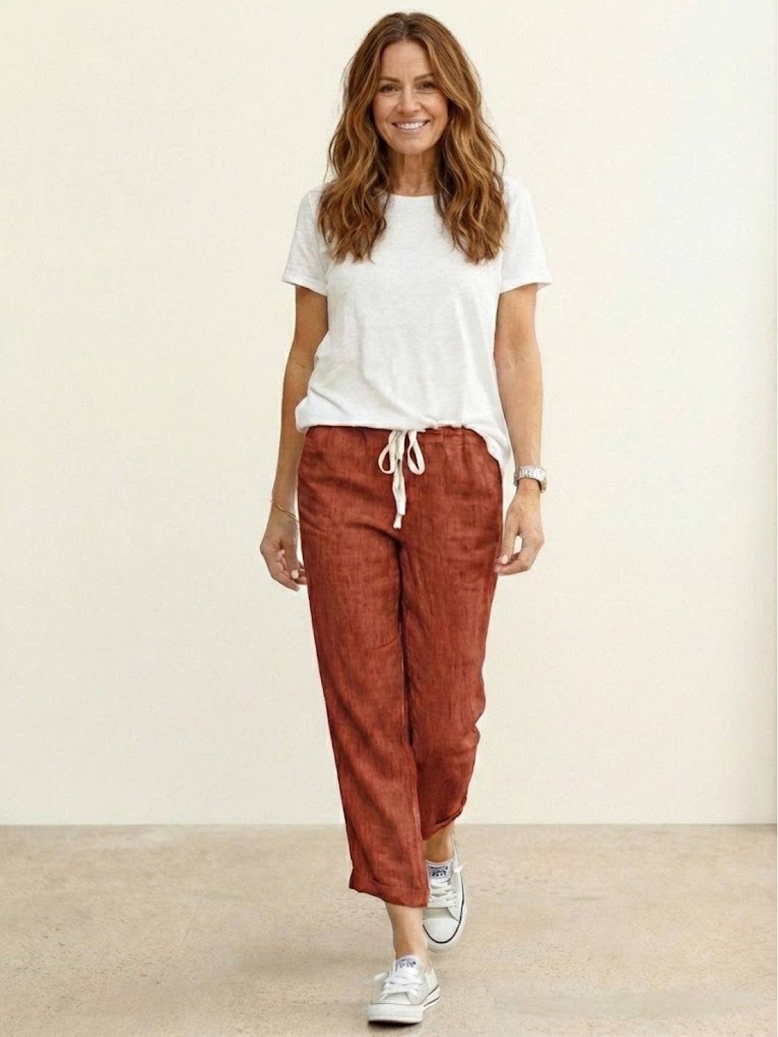 Drawstring Slim Fit Trousers