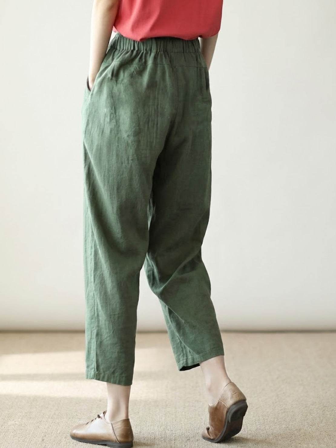 Drawstring Slim Fit Trousers