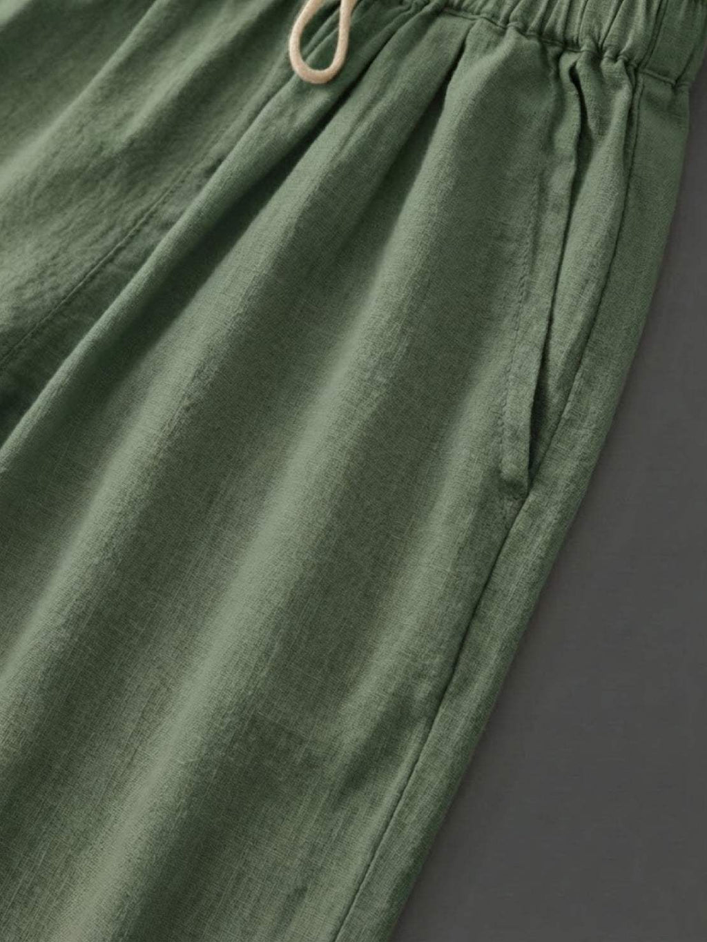 Drawstring Slim Fit Trousers