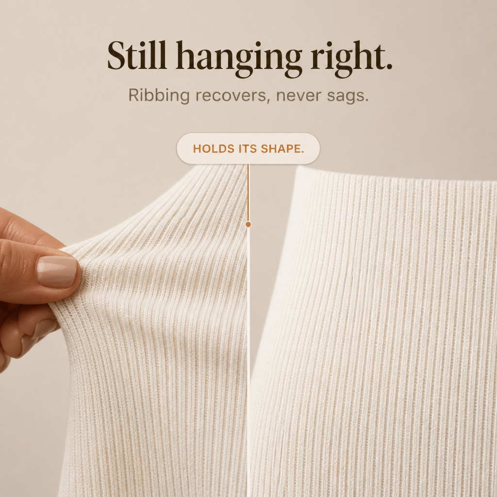 White Ribbed Knit Cowl Neck Mini Dress