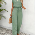 Lace Trim Crop Top & High Waist Shorts Co-ord Set