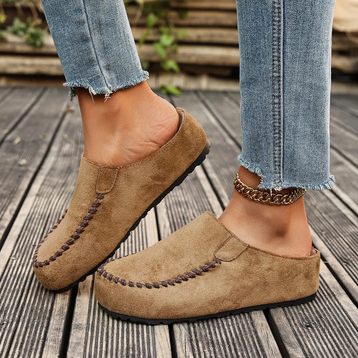Brown Slip-On Loafers