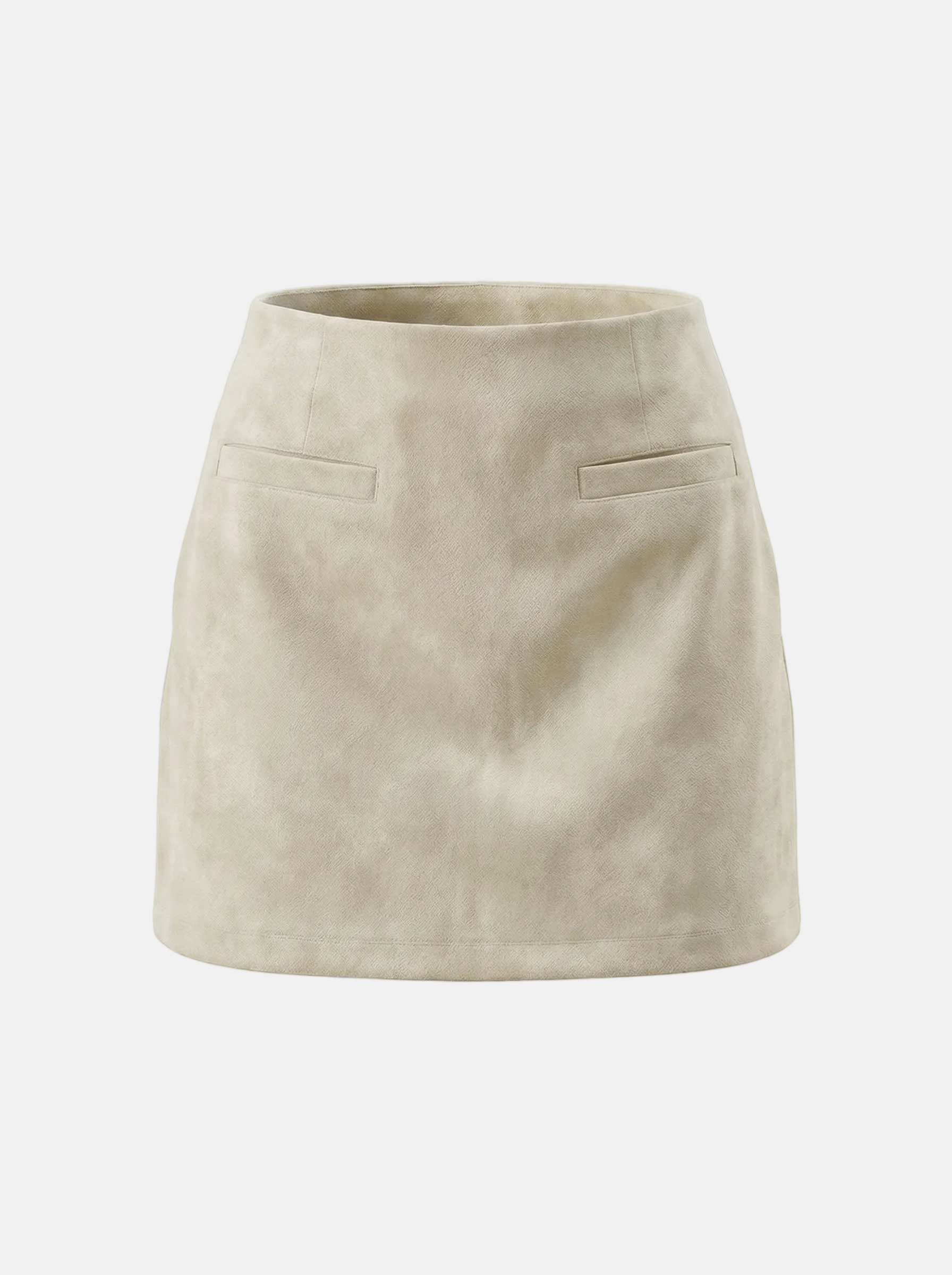 Retro Suede Look Mini Skirt