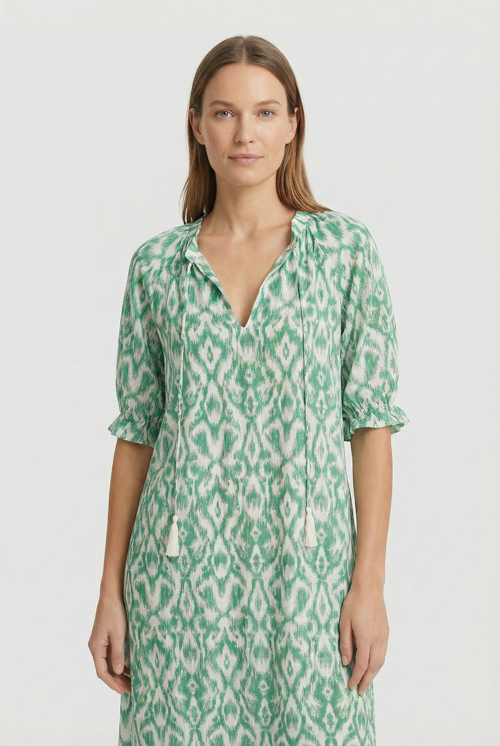 Women's Floral Print V-neck Maxi Dress