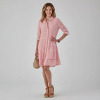Camille A-line dress, full length front view