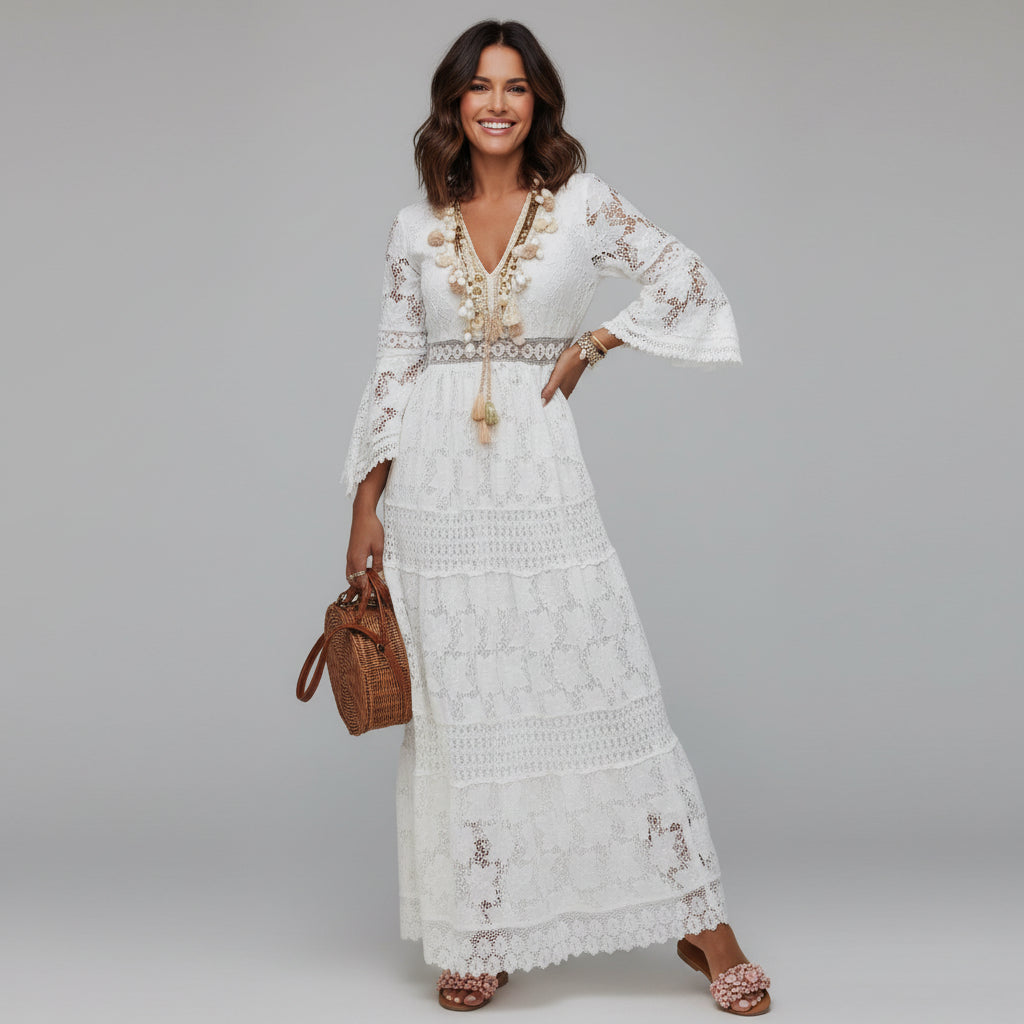 Elara - Women’s Chic Boho Maxi Dress