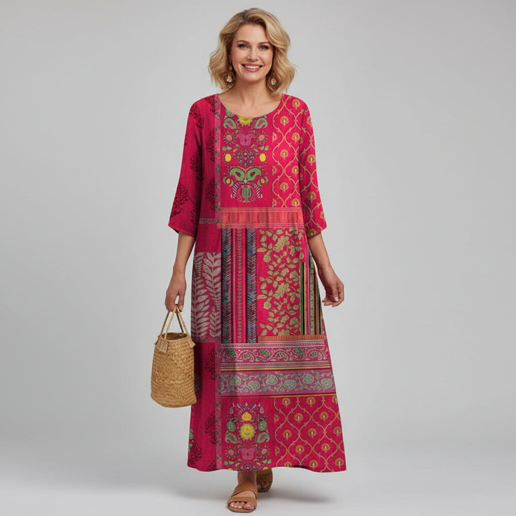 Tamsin - Women’s Chic Printed Maxi Dress