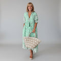 Ailsa flowy midi dress for women, front view