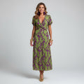 Beatrice floral maxi dress for women, front view