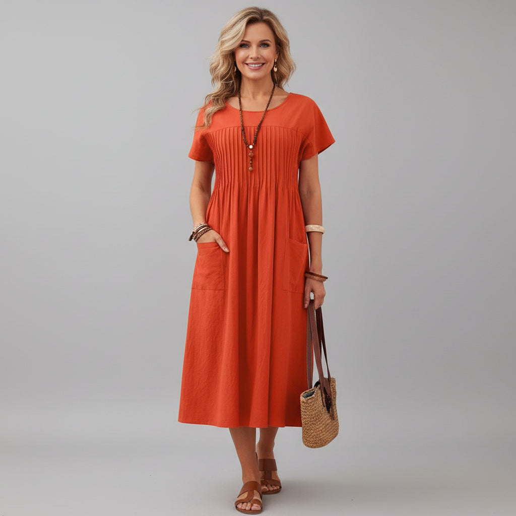 Margaret refined midi dress, side view