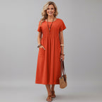 Margaret refined midi dress, side view