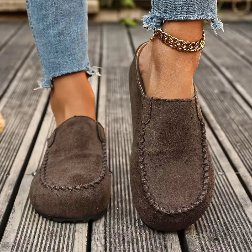 Brown Slip-On Loafers