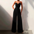 Elodie | Women's Sweetheart Neck Wide Leg Jumpsuit