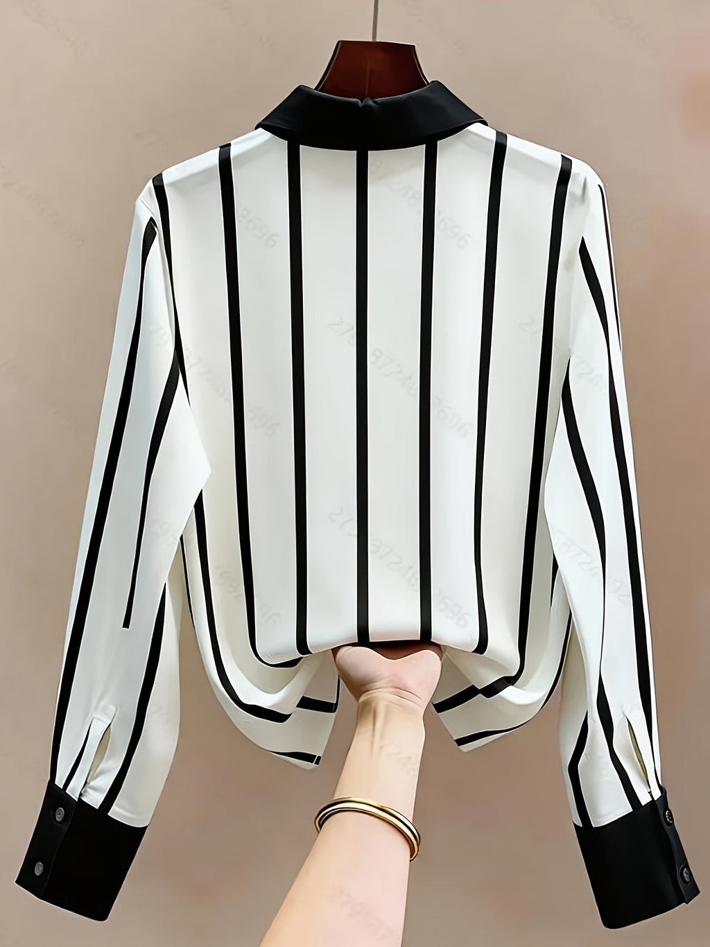 Multicolour contrast stripe Blouse
