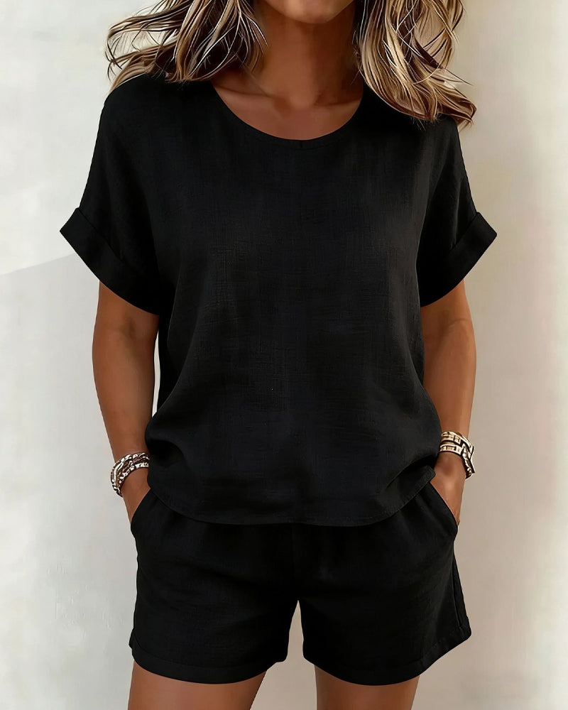 Matching Shorts Set Army Green Co-ord | Alba Muse