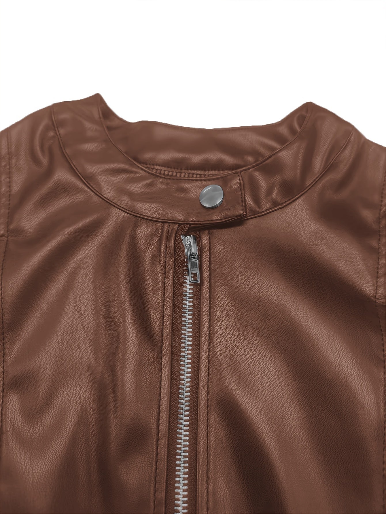 Loess Ochre zip-up jacket, collar and zip detail