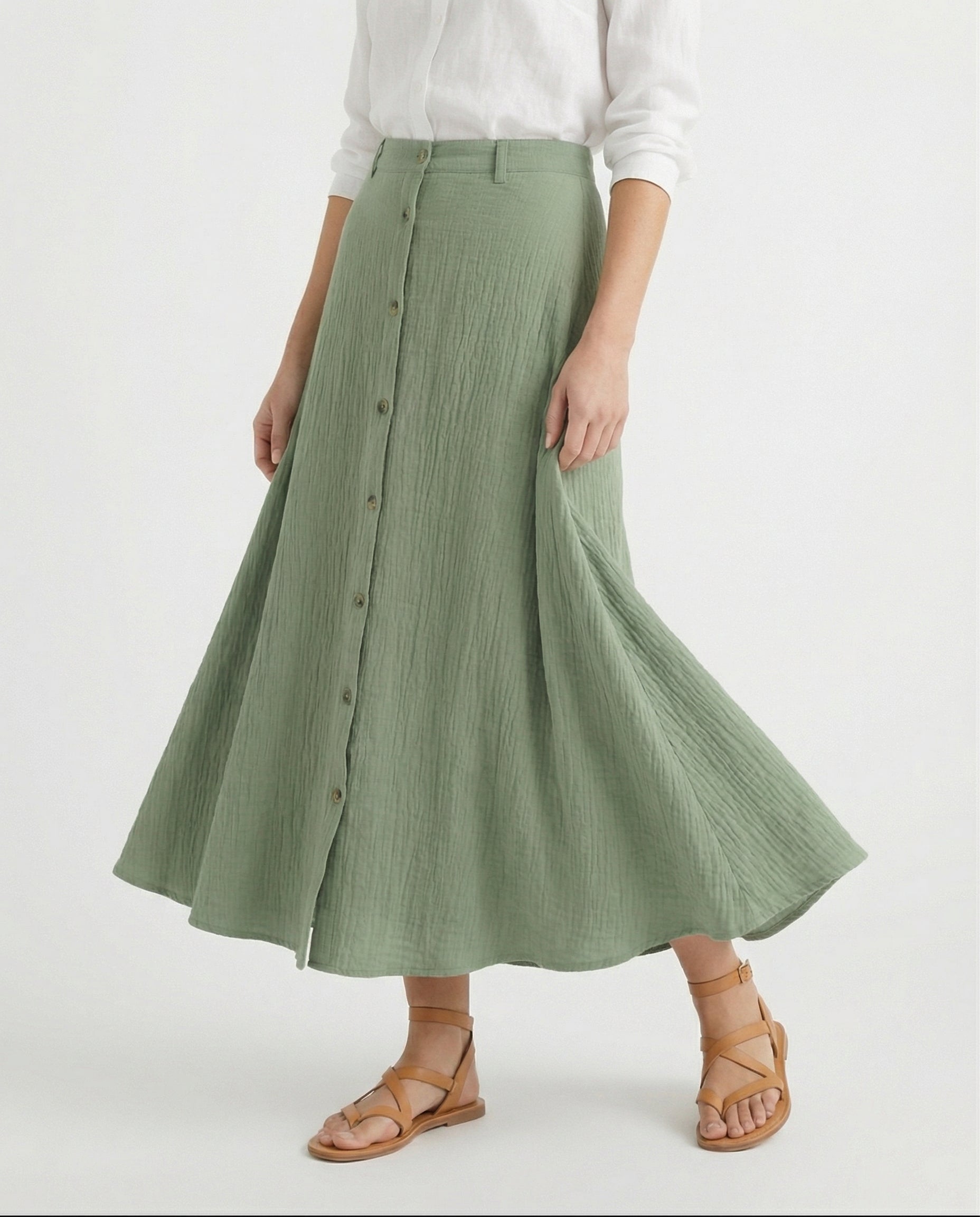 Kyra Flow A Line Summer Maxi Skirt