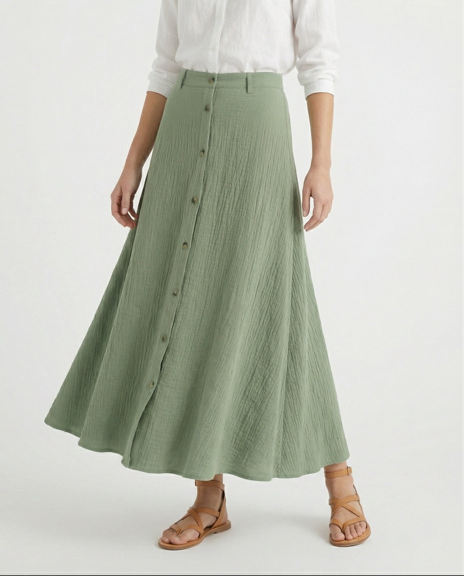 Kyra Flow A Line Summer Maxi Skirt