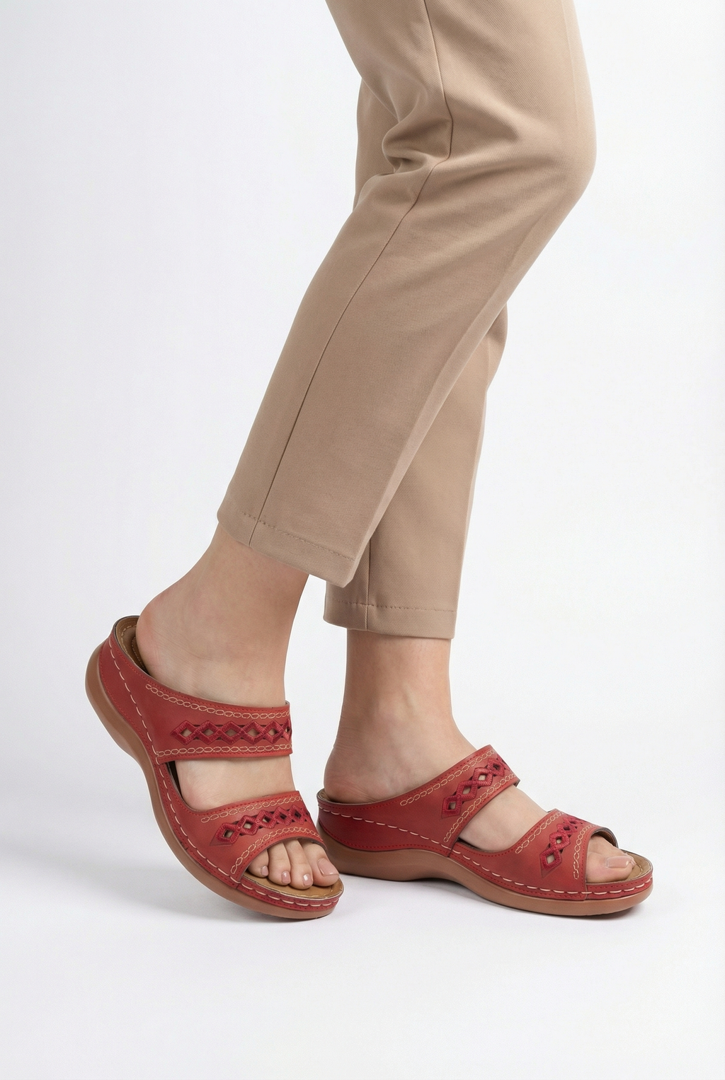 Women's Vegan Leather Sandals - Casual Summer Design