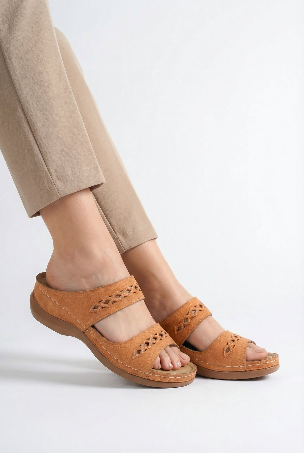 Women's Vegan Leather Sandals - Casual Summer Design