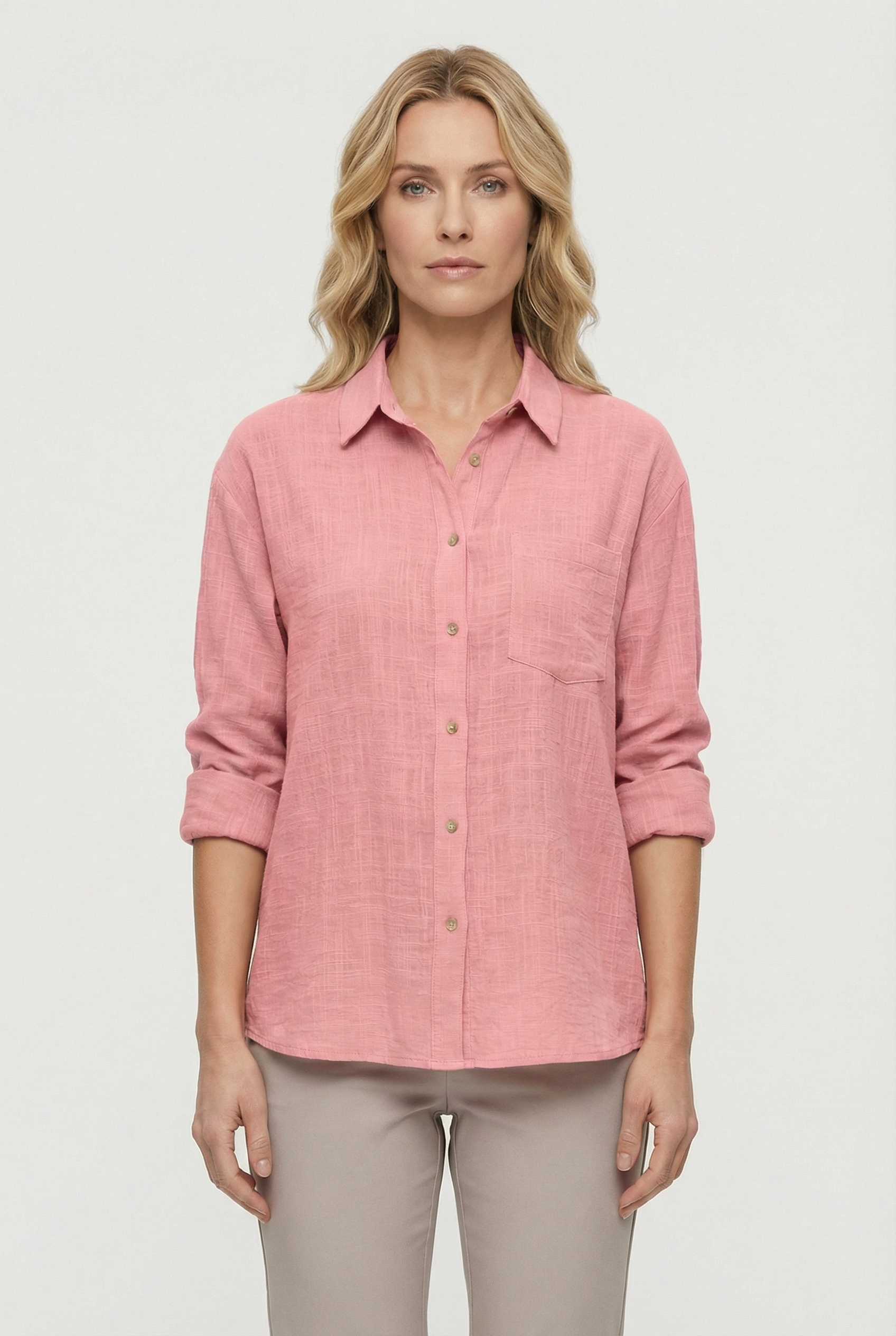 Women's Cotton Loose Fit Casual Shirt – Relaxed Style
