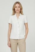 Women's lightweight casual blouse in relaxed fit, front view